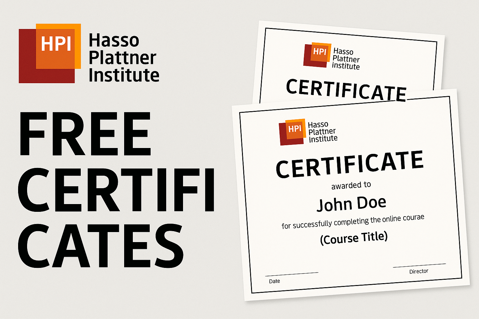HPI Free Certificates