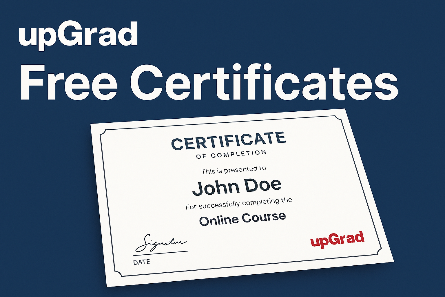 upGrad certificates