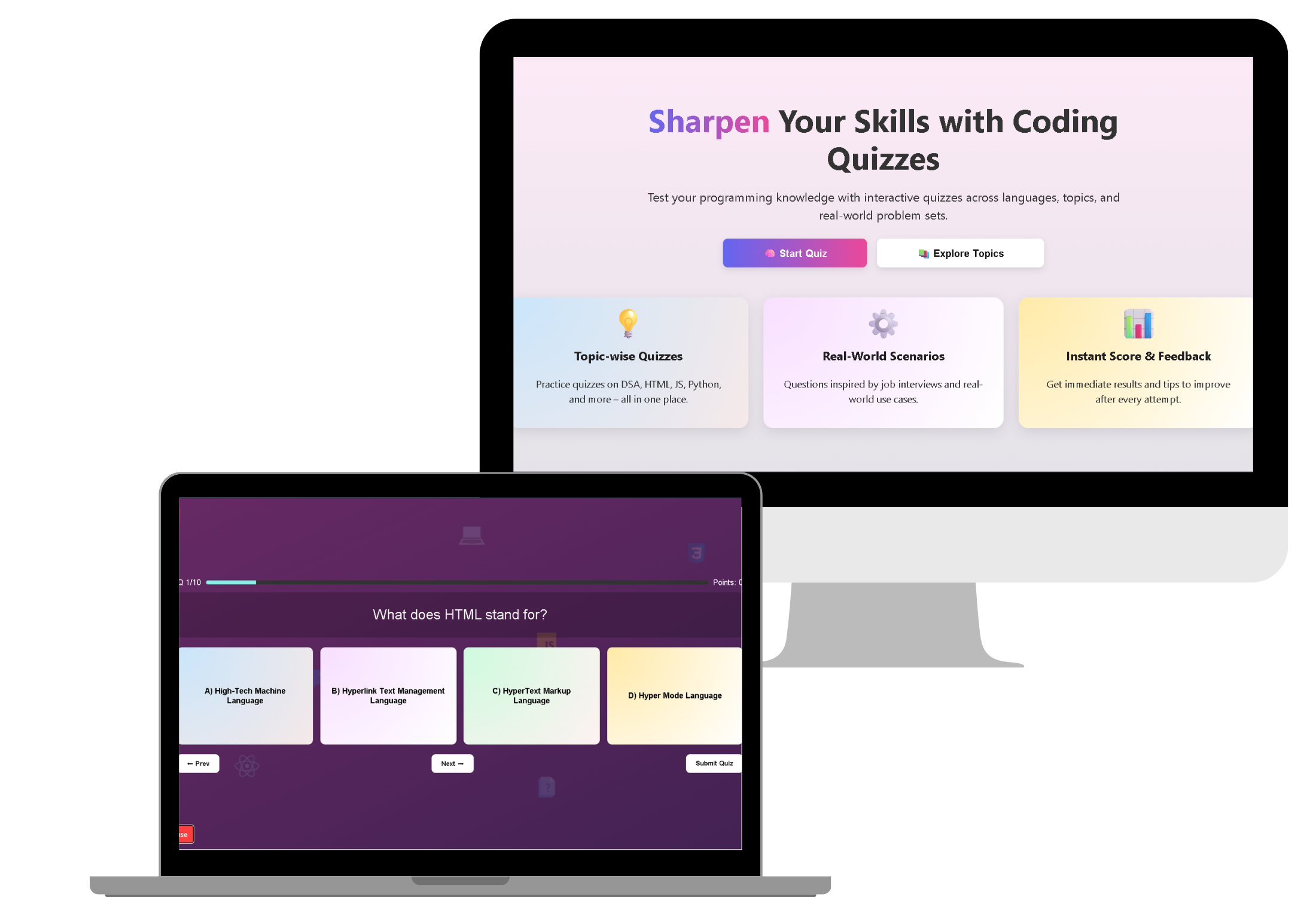 Coding Quiz Illustration