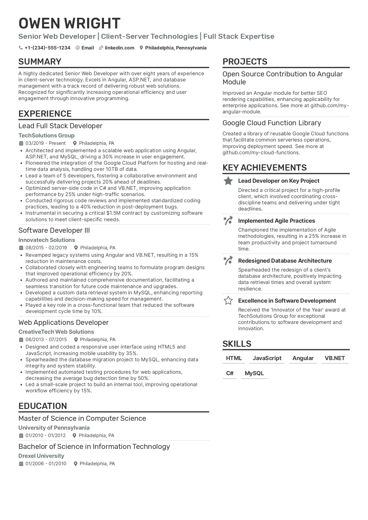Resume Template 3